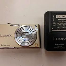 【中古】(非常に良い)パナソニック デジタルカメラ ルミックス リュクスゴールド DMC-FX66-N