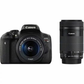 【中古】 キヤノン Canon EOS Kiss X8i ダブルズームキット EF-S18-55mm/EF-S55-250mm 付属 当店保証30日間 人気 ミラーレス 一眼レフ 交換レンズ カメラ