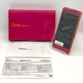 キョウセラ(京セラ)の【新品未使用】Qua phone QZ KYV44 au カシスピンク(スマートフォン本体)