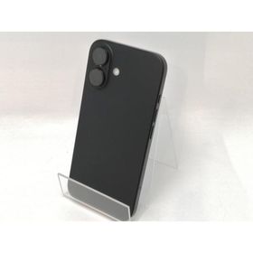 【中古】Apple au 【SIMフリー】 iPhone 16 128GB ブラック MYDQ3J/A【DS秋葉】保証期間１ヶ月【ランクB】