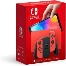 【中古】【中箱欠品】Nintendo Switch (有機ELモデル) マリオレッド "ニンテンドースイッチ"【加納店】
