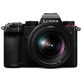 【中古】パナソニック(Panasonic) フルサイズ ミラーレス一眼カメラ ルミックス S5 標準ズームレンズキット 小型 軽量モデル ブラック DC-S5K-K(ミラーレス一眼)