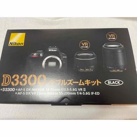 ニコン(Nikon)のNikon D3300 ダブルズームキット BLACK ジャンク品(デジタル一眼)