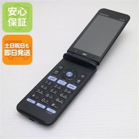 安心保証 良品中古 GRATINA KYF37 かんたんケータイ ブラック 本体 白ロム