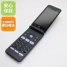 安心保証 美品 GRATINA KYF37 かんたんケータイ ブラック 本体 白ロム