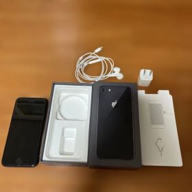 iPhone8 本体 64GB アダプタ イヤホン 箱あり SIMフリー