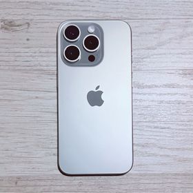 アップル(Apple)の【美品】iPhone15 Pro 128GB ナチュラルチタニウム(スマートフォン本体)