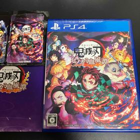 キメツノヤイバ(鬼滅の刃)の★美品 PS4 ゲームソフト 鬼滅の刃 ヒノカミ血風譚 ★ステッカー付き(家庭用ゲームソフト)