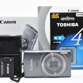 ■ 美品 ■ キヤノン Canon IXY 160 グレー PC2196 《動作確認済・付属品付・SDカード付・すぐに使えます！》 #A1174