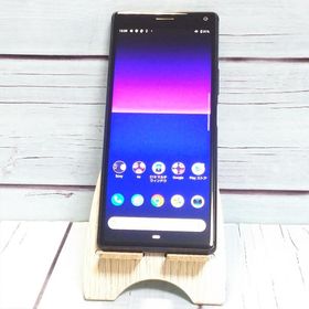 au Xperia8 SOV42 ブラック 本体 白ロム SIMロック解除済み SIMフリー B100052