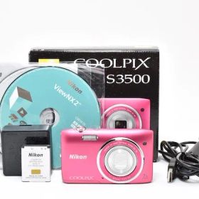 ＜美品＞ Nikon デジタルカメラ COOLPIX S3500 ストロベリーピンク S3500PK