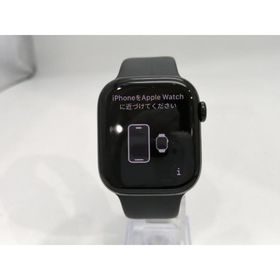 【中古】Apple Watch Series10 42mm GPS ジェットブラックアルミニウムケース/ブラックスポーツバンド (S/M) MWWE3J/A【浜松駅前】保証期間１ヶ月【ランクB】