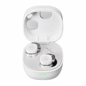 オーディオテクニカ ATH-SQ1TW2 WH ワイヤレスイヤホン bluetooth/小型 軽量 / 最大20時間再生 / 低遅延/外音取込み/マルチポイント/マルチペアリング/防水 IPX5 / ワイヤレス充電 / 国内正規品 ホワイト ATH-SQ