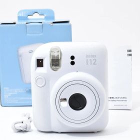 6787 【良品】 Fujifilm Instax Mini 12 35mm Point & Shoot Film Camera 動作確認済 フジフィルム コンパクトフィルムカメラ