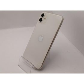 【中古】Apple au 【SIMロック解除済み】 iPhone 11 64GB ホワイト MWLU2J/A【新宿東口】保証期間１ヶ月【ランクC】