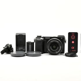 ＜良品＞ SONY ミラーレス一眼カメラ α NEX-6ズームレンズキット ブラック
