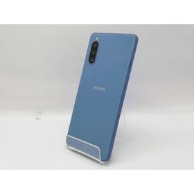 【中古】SONY au 【SIMロック解除済み】 Xperia 10 III ブルー 6GB 128GB SOG04【立川フロム中武】保証期間１ヶ月【ランクB】
