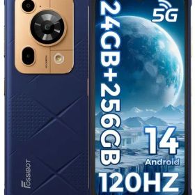 FOSSiBOTF112Pro5GスマホSIMフリースマートフォン本体Android14スマホ本体24GBRAM+256GBROM1TB拡張可能7150mAhバッテリータフネ