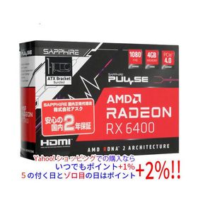 【中古】SAPPHIRE SAPPHIRE PULSE Radeon RX 6400 GAMING 4GB GDDR6 11315-01-20G PCIExp 4GB 外箱いたみ 元箱あり