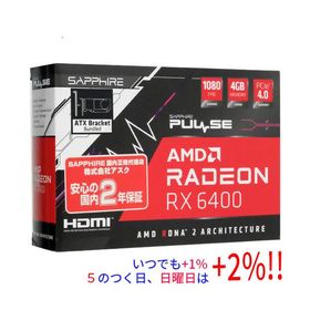 【中古】SAPPHIRE SAPPHIRE PULSE Radeon RX 6400 GAMING 4GB GDDR6 11315-01-20G PCIExp 4GB 外箱いたみ 元箱あり