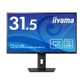 iiyama ＜ProLite＞31.5型 ワイド液晶ディスプレイ ProLite XB3294UHSCP-B1J(3840x21 取り寄せ商品