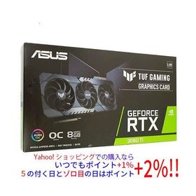 【中古】ASUS グラボ TUF-RTX3060TI-O8GD6X-GAMING PCIExp 8GB 元箱あり