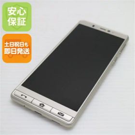 【中古】新品同様 シンプルスマホ5 シャンパンゴールド スマホ 白ロム 中古 土日祝発送OK