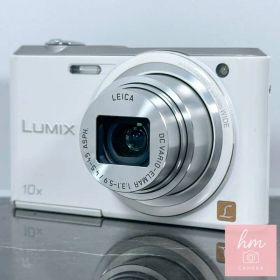【美品】Panasonic LUMIX DMC-SZ3 ホワイト 1610万画素 光学10倍ズーム 広角25mm ライカレンズ おまかせiA コンパクトデジタルカメラ パナソニック ルミックス