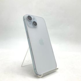 【全額返金保証】【最速発送】 iPhone 15 128GB ブルー docomo 白ロム 動作確認済 88%