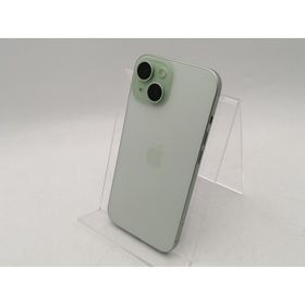 【中古】Apple 国内版 【SIMフリー】 iPhone 15 128GB グリーン MTMM3J/A【千葉】保証期間１ヶ月【ランクB】