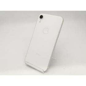 【中古】Apple au 【SIMロック解除済み】 iPhone XR 64GB ホワイト MT032J/A【広島本通】保証期間１ヶ月【ランクC】