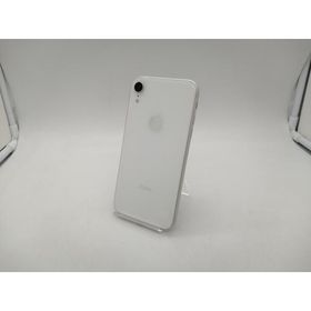 【中古】Apple au 【SIMロック解除済み】 iPhone XR 64GB ホワイト MT032J/A【札幌南2条】保証期間１週間【ランクC】