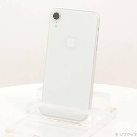 〔中古〕Apple(アップル) iPhoneXR 64GB ホワイト MT032J／A SIMフリー〔348-ud〕