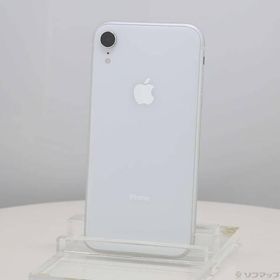 〔中古〕Apple(アップル) iPhoneXR 64GB ホワイト MT032J／A SIMフリー〔305-ud〕