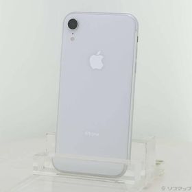 〔中古〕Apple(アップル) iPhoneXR 64GB ホワイト NT032J／A SIMフリー〔305-ud〕