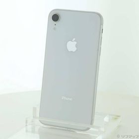 〔中古〕NTTドコモ iPhoneXR 64GB ホワイト MT032J／A SIMフリー〔258-ud〕