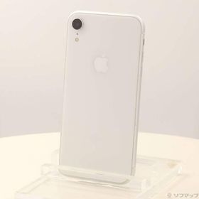 〔中古〕Apple(アップル) iPhoneXR 64GB ホワイト MT032J／A SIMフリー〔348-ud〕