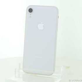 〔中古〕NTTドコモ iPhoneXR 64GB ホワイト MT032J／A SIMフリー〔377-ud〕