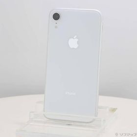 〔中古〕Apple(アップル) iPhoneXR 64GB ホワイト MT032J／A SIMフリー〔371-ud〕