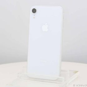 〔中古〕Apple(アップル) iPhoneXR 64GB ホワイト MT032J／A SIMフリー〔349-ud〕