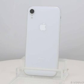 〔中古〕Apple(アップル) iPhoneXR 64GB ホワイト MT032J／A SIMフリー〔377-ud〕