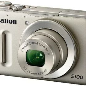 【中古】 Canon デジタルカメラ PowerShot S100 シルバー PSS100(SL) 1210万画素 広角24mm 光学5倍ズーム 3.0型TFT液晶カラーモニター