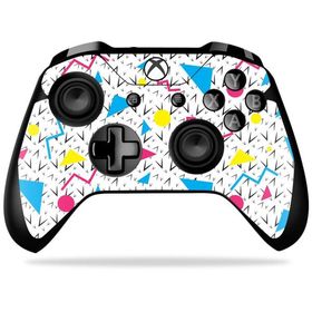 MightySkins Xbox One X Controller 用ビニールスキン「90s Fun」保護スキン 着脱簡単