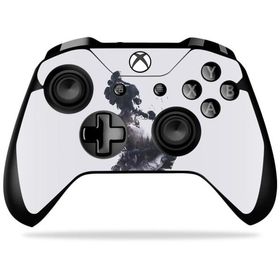 MightySkins Xbox One X Controller 用ビニールスキン「Walk Through Flames」保護スキン 着脱簡単