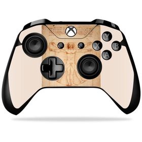 MightySkins Microsoft Xbox One X コントローラー 用ビニールスキン「Vitruvian Man」保護デカールラップ 着脱簡単