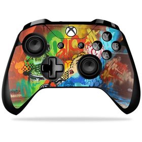 MightySkins Microsoft Xbox One X コントローラー 用ビニールスキン「Skeleton Takeover」保護デカールラップ 着脱簡単
