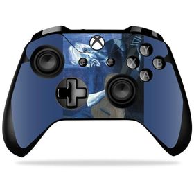 MightySkins Microsoft Xbox One X コントローラー 用ビニールスキン「Old Guitarist」保護デカールラップ 着脱簡単