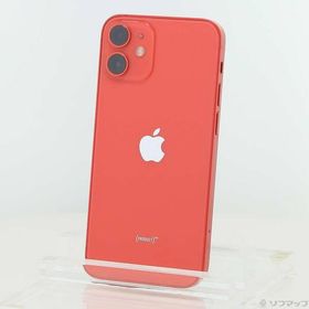〔中古〕Apple(アップル) iPhone12 mini 64GB プロダクトレッド MGAE3J／A SIMフリー〔269-ud〕