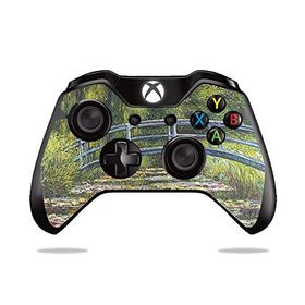 MightySkins Microsoft Xbox One / S コントローラー 用ビニールスキン「White Water Lilies」保護デカールラップ 着脱簡単