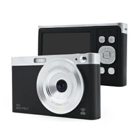 KEIYO ケイヨー AN-DC003BK マットブラック スマホと繋がる!WiFiレトロデジタルカメラ 800万画素 ANDC003BK